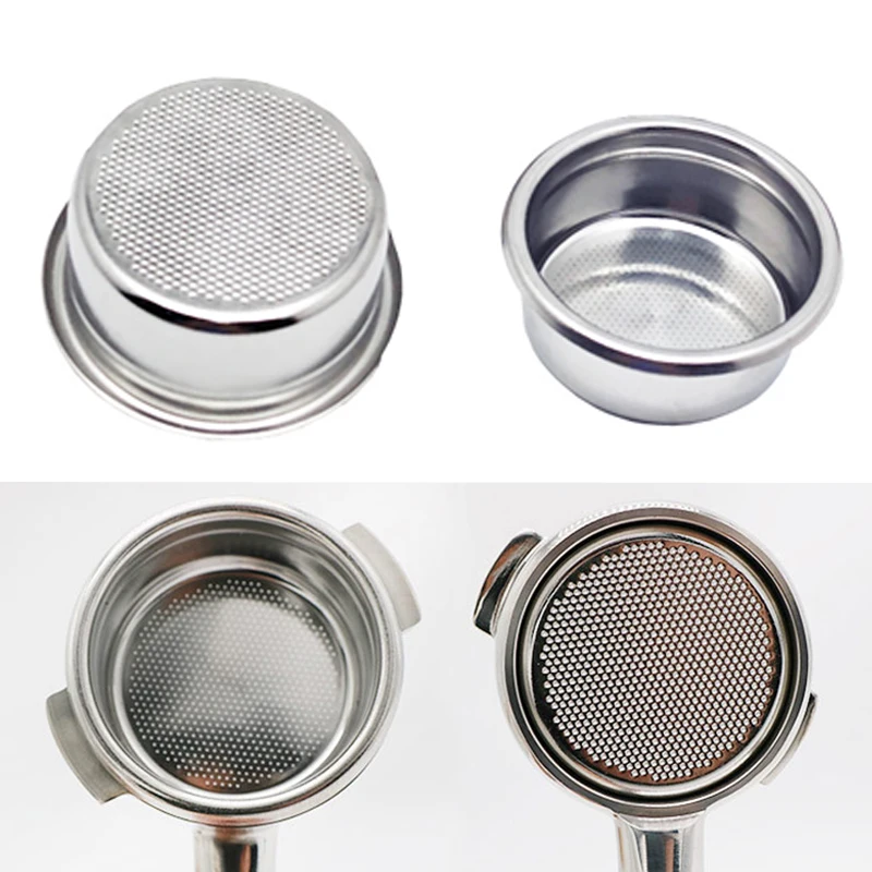 

2 Cup Triple Portafilter Filter Stainless Steel Non Pressurized Coffee Filter Basket For Kitchen Coffee Maker Accessories Parts