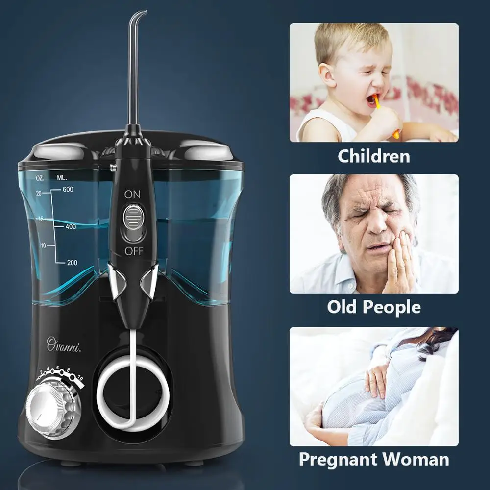 Ovonni Flosser 7 струй 10 установок давления Стоматологический Ирригатор для полости рта
