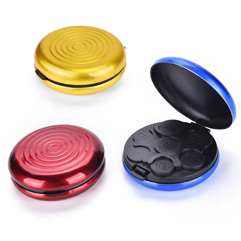 

Durable Alloy Coin Dispenser Retro Silver Coin Storage Box Fun Euro Dollar Coin Box Maximum Holds 50 Coin Coin Box Free Shipping