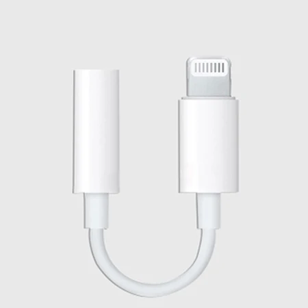 10 шт./партия, наушники Apple для мобильного телефона, наушники Apple с Lightning Ear, телефоны для iPhone 5/5s/5c/6/6s/SE iPad Mac с микрофоном - Цвет: Lightning to 3.5MM