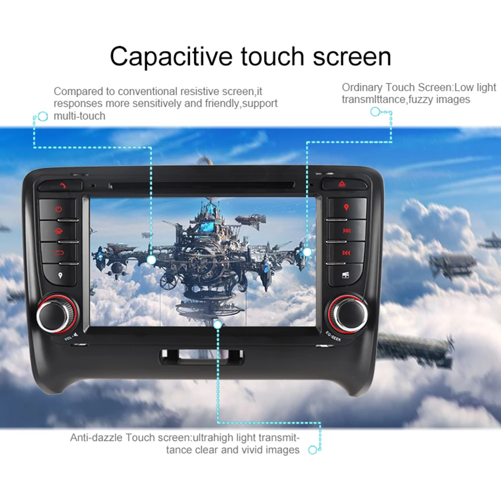 Sale A-Sure 2 Din Car Auto Radio DVD Player GPS Stereo Navigation For Audi TT MK2 2006-2009 3G Bluetooth SWC RDS DAB+ VMCD Multimedia 4 Sale A-Sure 2 Din Car Auto Radio DVD Player GPS Stereo Navigation For Audi TT MK2 2006-2009 3G Bluetooth SWC RDS DAB+ VMCD Multimedia 4