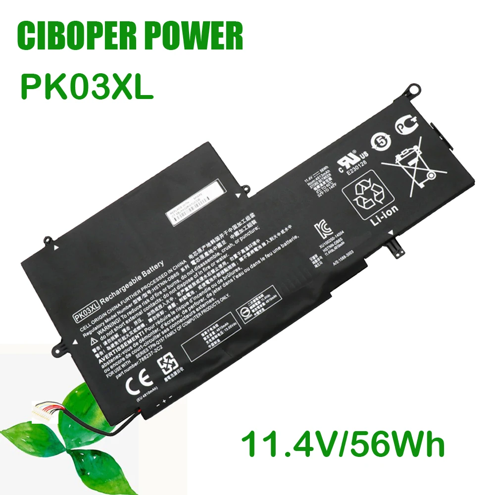 CP настоящая аккумуляторная батарея для ноутбука PK03XL 11 4 V 56Wh Pro X360 G1 G2 призрак 13