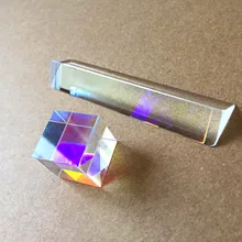 Оптическая Цветовая Призма Шестигранная яркая K9 Радужный стеклянный кубик большой размер хрустальные линзы инструмент для обучения фотосъемке