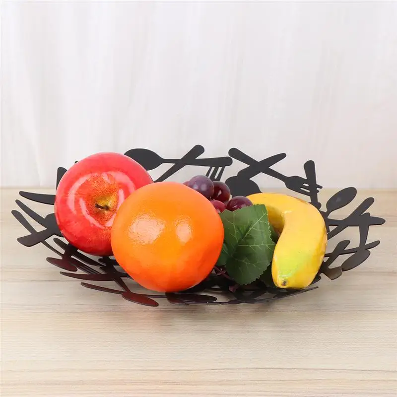 Модная корзина для хранения закусок, поднос для мелочей, полое блюдо, железное блюдо, вечерние, домашний декор