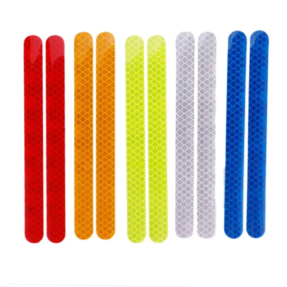 2 uds Universal espejo retrovisor para coche pegatinas reflectantes de marca de seguridad coche de la tira impermeable Anti-advertencia de colisión coche estilo cinta