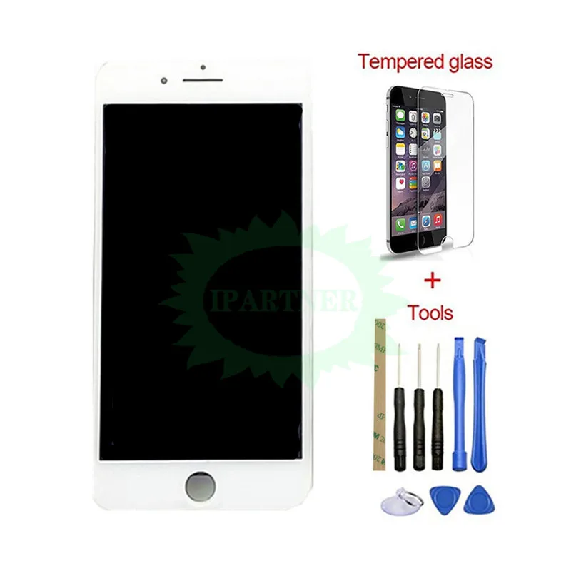 Для huaxing ЖК-дисплей для iPhone 8 Plus ЖК-дисплей с 3D сенсорным экраном дигитайзер сборка качество 10 шт./партия 5,5 дюймов черный белый