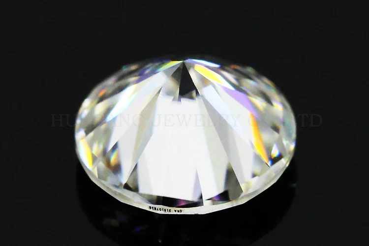 Moissanite 6 Carat D Color Round Brilliant Cut Moissanite Stone 12mm VVS1 Excellent Cut Grade Test Positive Lab Diamond Gemstone
