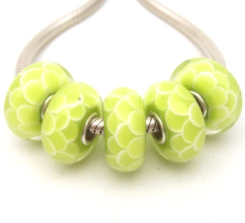 

JGWGT 835 5X 100% Authenticity S925 Sterling Silver Beads Murano Glass beads Fit European Charms Bracelet diy jewelry Lampwork