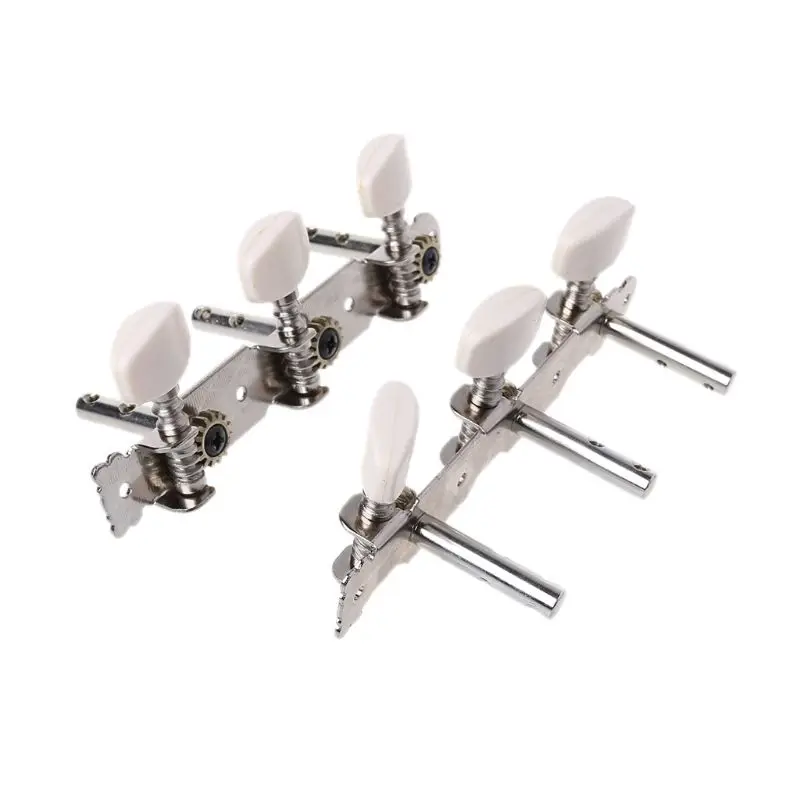 

Set of 2pcs Classical Silver Guitar Tuner Tuning Machine Heads Keys Pegs New Guitar Part Accessories