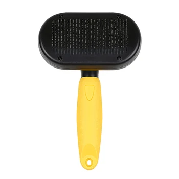 

New Dog Grooming Comb Cat Removal Stainless Steel Pin Grooming Comb Brush for Dogs Cats Pet Self Cleaning Slicker Brush