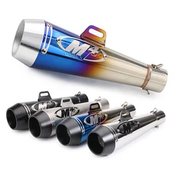 51mm Universal Motorcycle Exhaust Modified Muffler Pipe Scooter Pit Bike Dirt Motocross For Yamaha Honda Kawasaki