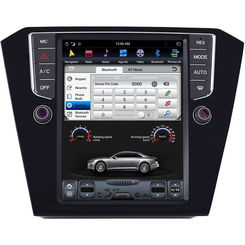 Excellent NAVITOPIA 10.4inch Vertical Screen Tesla Android 7.1 Car GPS Navigation for VW Magotan 2017 Car DVD Multimedia Player 7