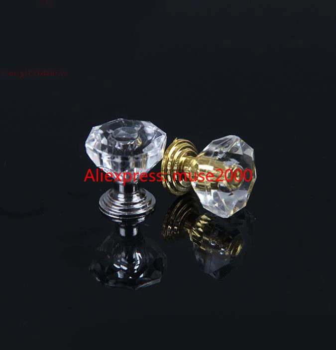 Silver gold plated plastic base clear arcylic door handle show exhibition cabinet cupboard jewel advertise plastic latch Drawer