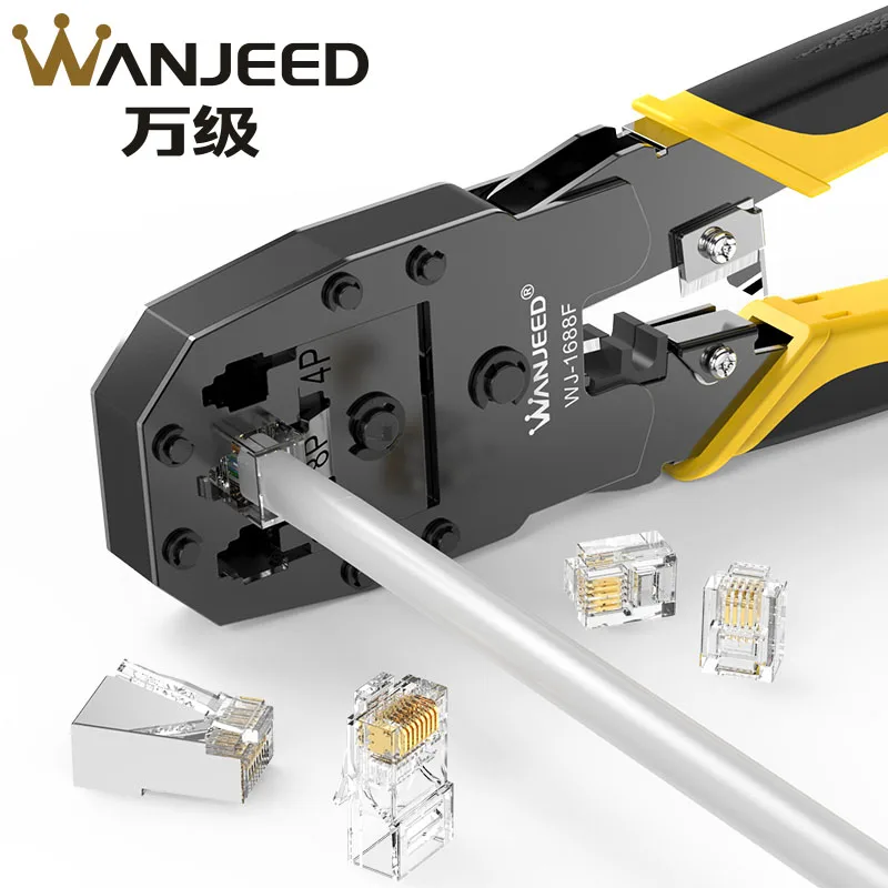 Обжимной инструмент WANJEED для сетевого кабеля обжимной 4/6/8P RJ11 RJ12 RJ45 резак |