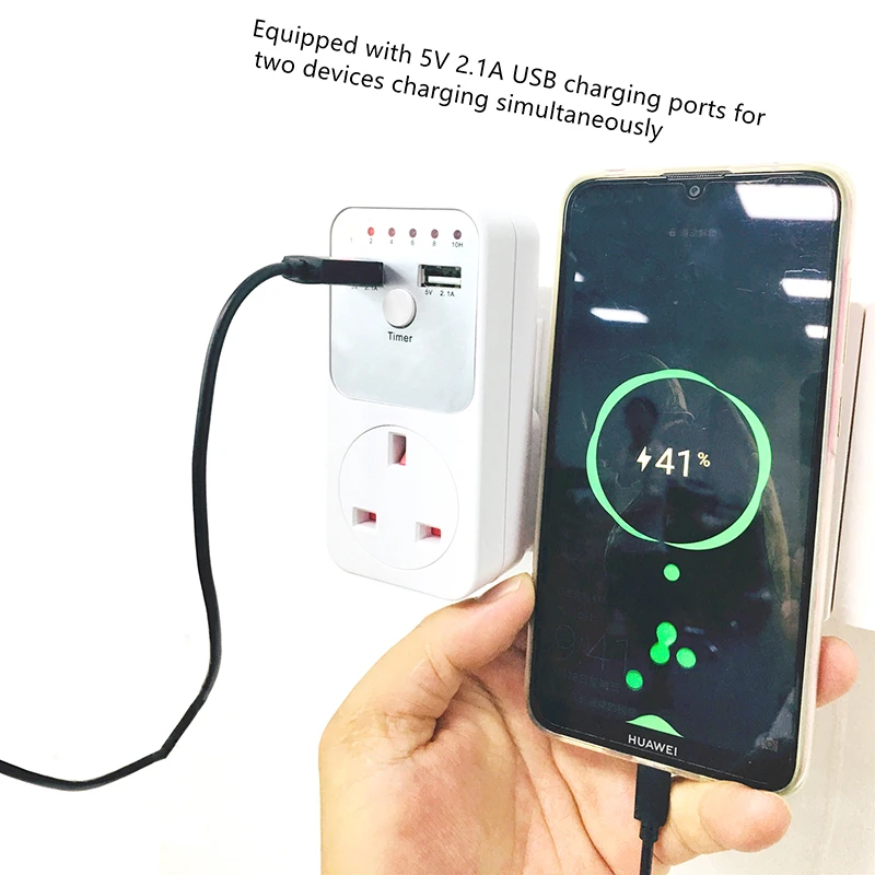 ЕС/Великобритания USB таймер обратного отсчета умный переключатель времени таймер управление розетка умный дом настенный стол USB зарядное устройство адаптер штекер r
