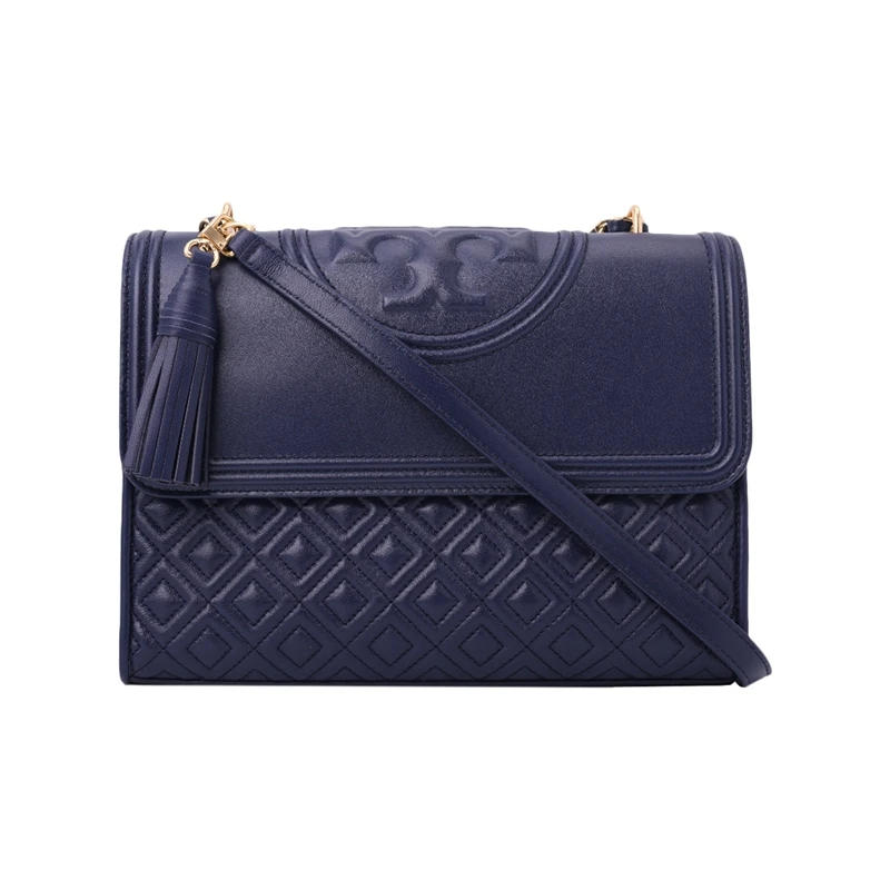 Оригинальные и брендовые новые роскошные сумки через плечо Tory Burch Fleming 43833 - Цвет: Navy Blue112041601