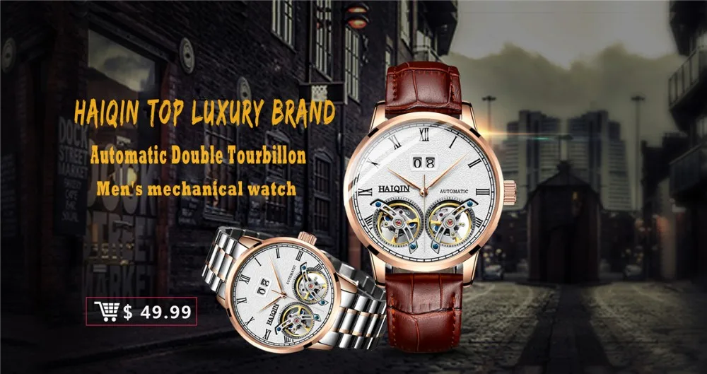 Haiqin Men S Watches 19 New Top Luxury Brand Men Watch Automatic Mechanical Double Tourbillon Watch Men Military Reloj Hombres Mechanical Watches Aliexpress