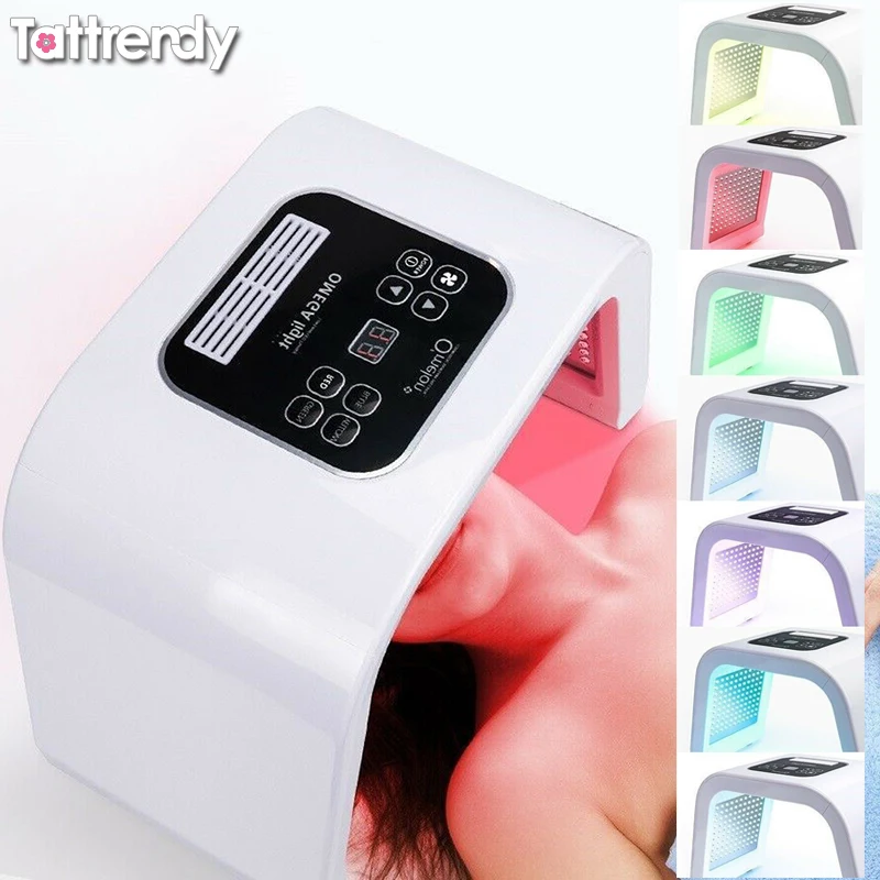 7 Color PDT Acne Removal Machine Face LED Light Therapy Skin Rejuvenation Acne Remover Anti Wrinkle Device Beauty Salon 7 Color PDT Acne Removal Machine Face LED Light Therapy Skin Rejuvenation Acne Remover Anti Wrinkle Device Beauty Salon