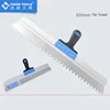 Home Wall Curved Handle Multifunctional Decoration Stainless Steel 600mm Square Notched Trowel For Large Format Tiles 1