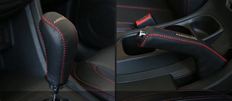 Для Chery ARRIZO5 ARRIZO 5 Крышка шестерни, ручной тормоз, кожаный чехол, Модифицированная ручка переключения скоростей, защитная крышка украшения автомобиля аксессуары