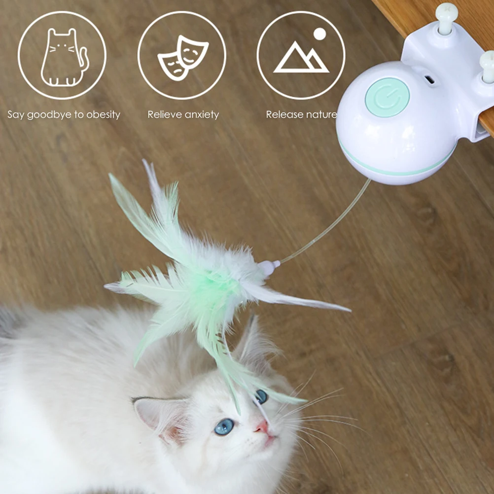 Электрические игрушки для кошек, вращающиеся на 360 °, Электрический светодиодный светильник, игрушечный шар для кошек, Интерактивная игрушка, чайник, весенние мыши, безумный, развлекательный диск