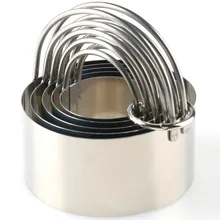 5 шт. волнистые формы для бисквитов 3D кольцо для Мусса из нержавеющей стали круглые формы для выпечки с пряжкой DIY десертные аксессуары кухонные принадлежности