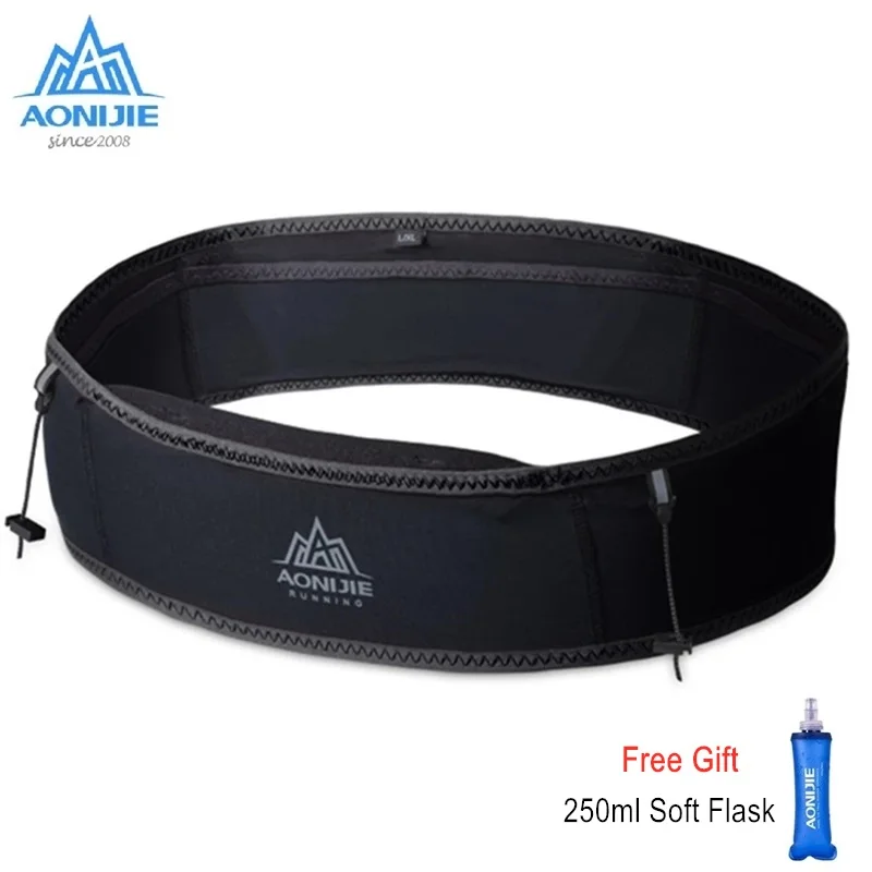 AONIJIE Running Belt Ultralight Waist Bag For Men Women Pack Phone Holder Trail Jogging With Water Soft Flask | Спорт и развлечения