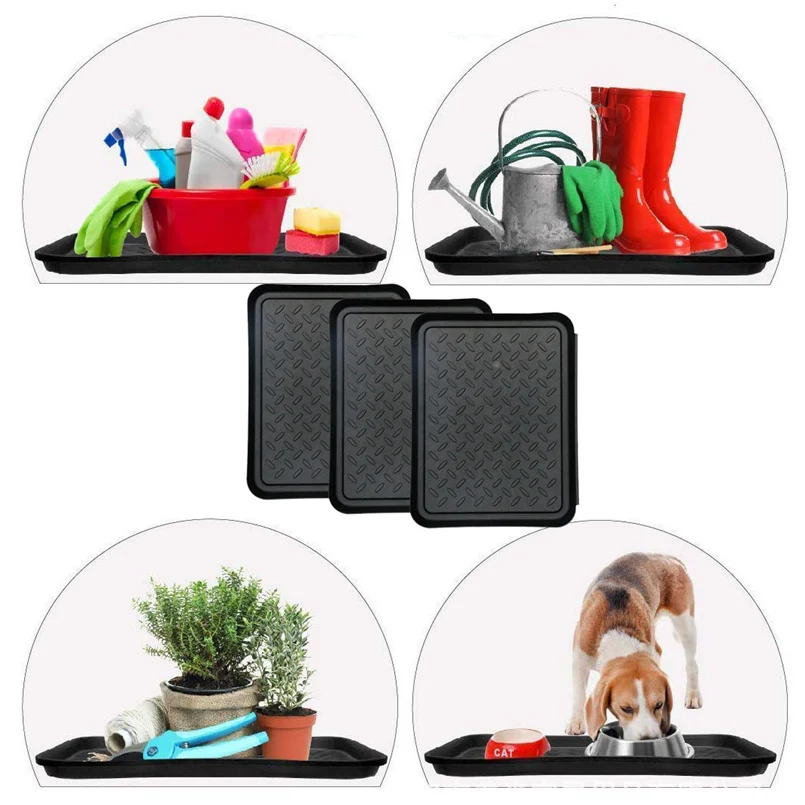 3pcs multi-tool tray garden outdoor boot pad tray protection floor mat and tray shoe plate mud boot plate 35X27.5X3cm 30O23 (1)