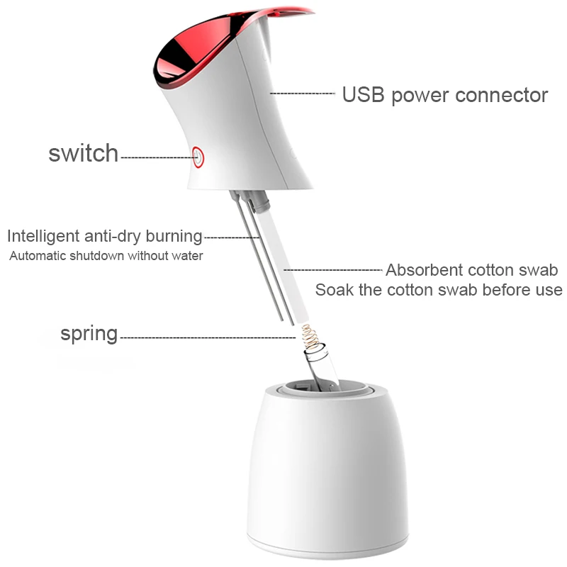 500ml 3 In 1 USB Beauty Humidifier Portable Ultrasonic Aroma Air Diffuser Purifier Atomizer Diffuser Difusor LED Night Light