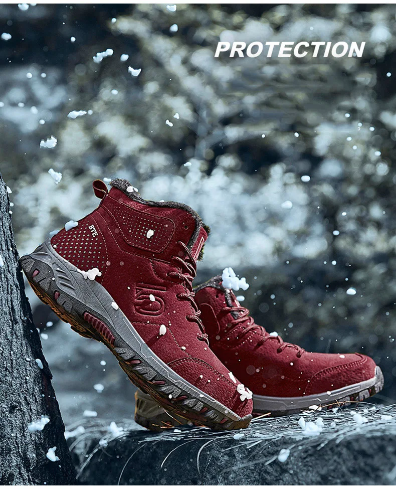 Зимняя водонепроницаемая походная обувь; женская нескользящая обувь; обувь для альпинизма; уличные походные ботинки; мужские кроссовки для охоты и треккинга