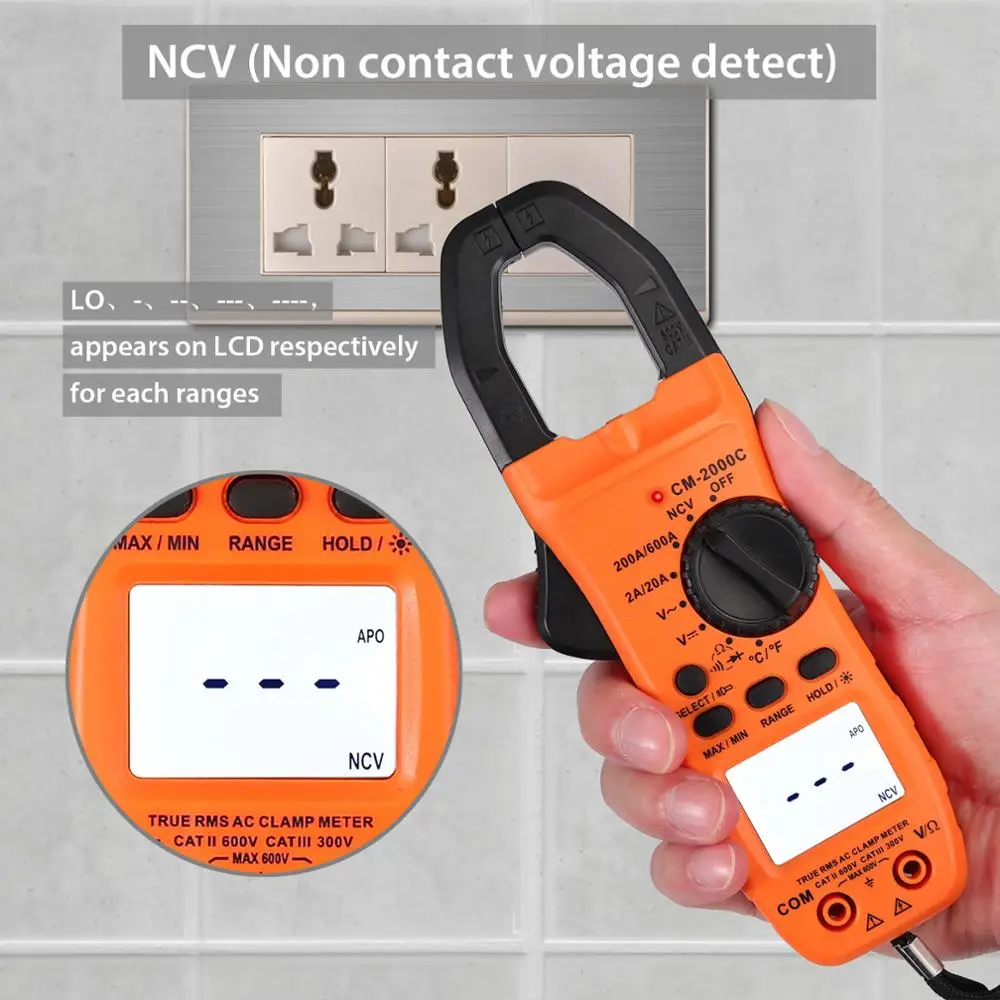 Proster для цифрового ЖК-мультиметра TRMS 600A AC вольтметр постоянного тока NCV температурный зажим тест er крокодил с тестовыми проводами