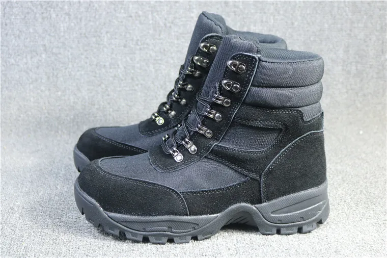 

Men`s Army Tactical boots mens cowhide leather Steel Toe Special Forces Combat Boots Hunting Trekking Desert shoes HIking boots