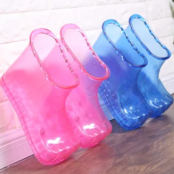 

Foot Soak Bath Barrel Therapy Massage Shoes Ankle Boots Relaxation Washing Household Feet Care Hot Water Foot Soak Bathing Shoes