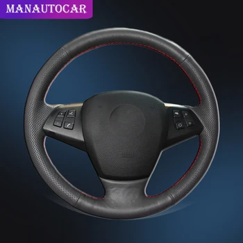 

Auto Braid On The Steering Wheel Cover for BMW E70 X5 2008-2013 Interior Accessories Car-styling Car Steering Wheel Covers