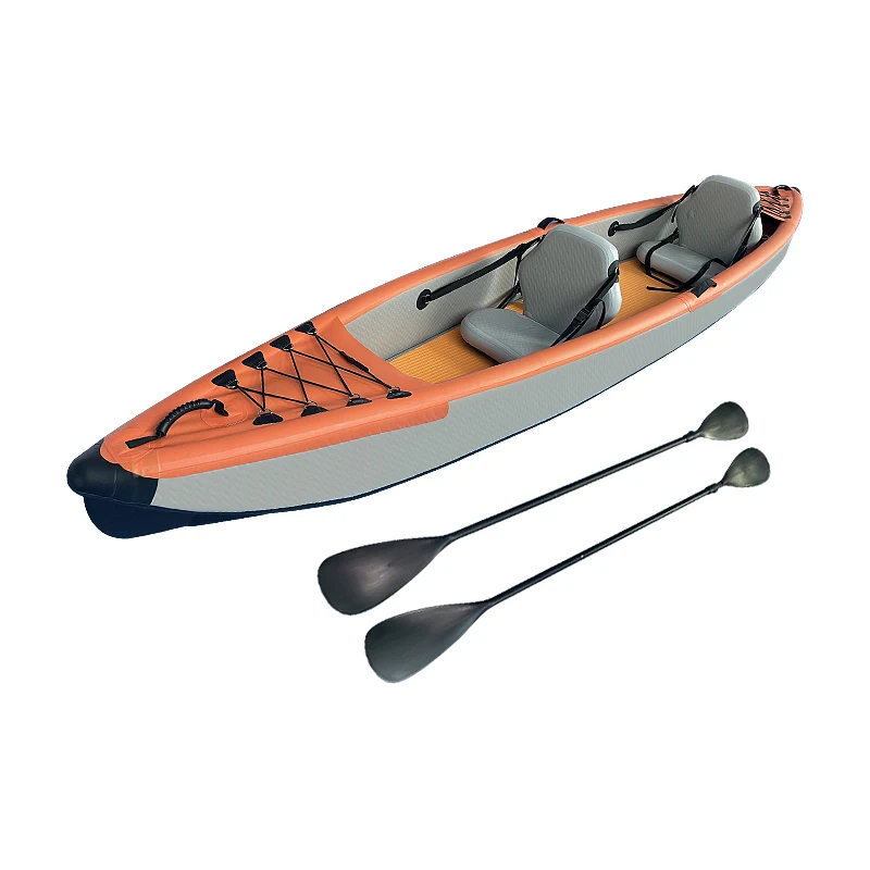 PVC Drop Stitch Inflatable Pedal 2 Person Fishing Whitewater Kayaks Self  Bailing - China Inflatable Kayak and Best Inflatable Kayak price