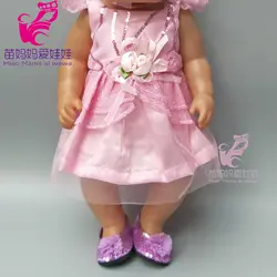 1 шт.; розовое кружевное платье для маленьких кукол 43 см; 18-дюймовая кукла; трикотажное кружевное платье принцессы; детское платье; игрушки