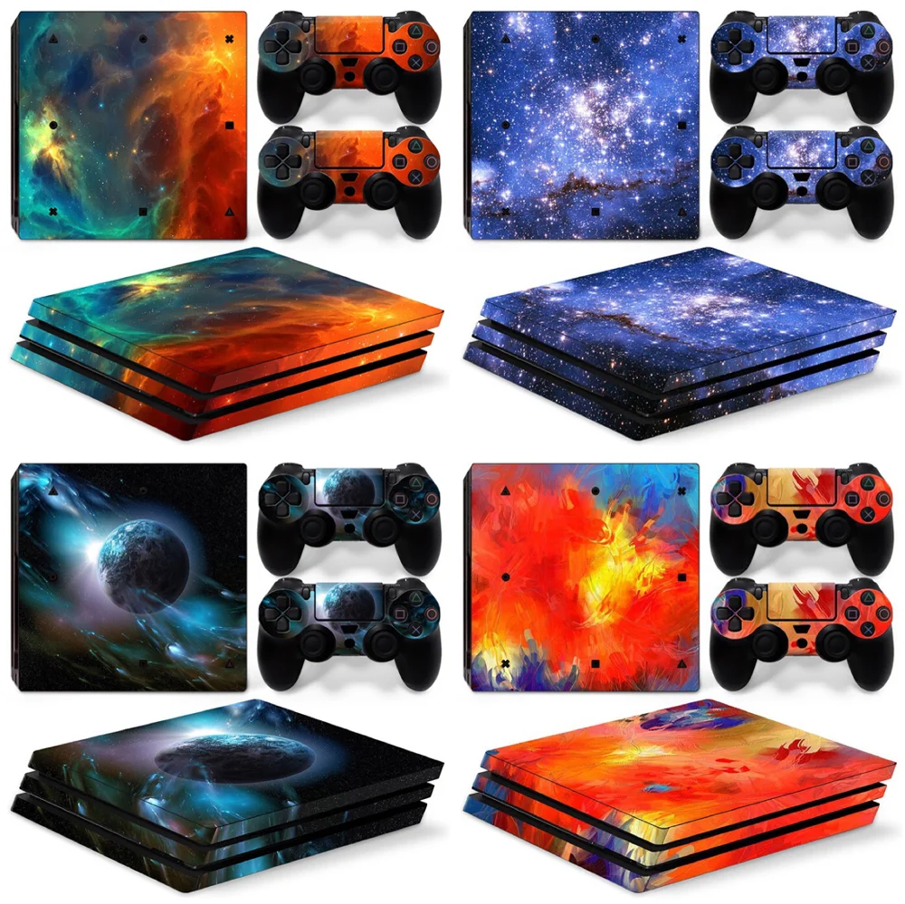 Наклейки Sky design для консоли PS4 pro и контроллеров наклейки Ps4 ps4 pro|Наклейки| |