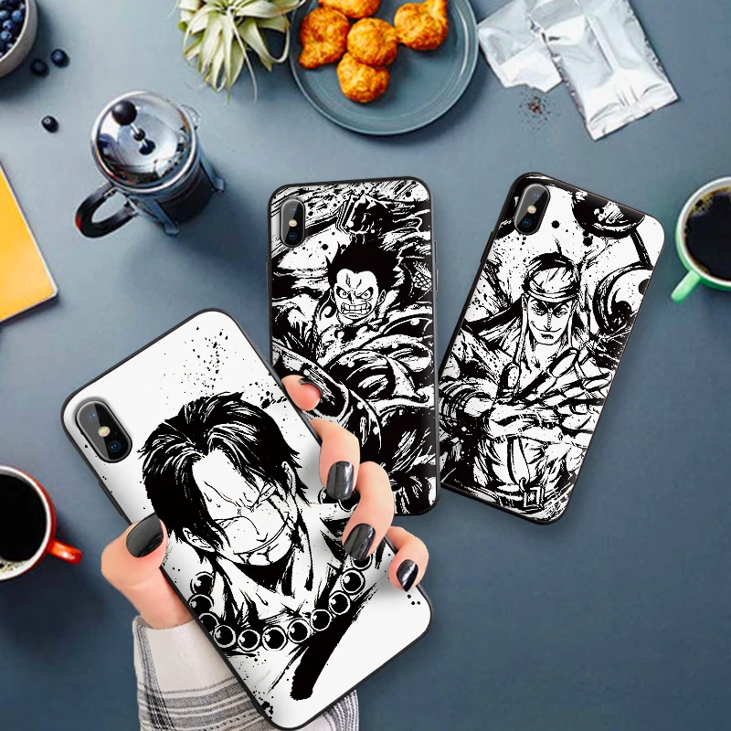 Мягкий силиконовый чехол для телефона iPhone XR TPU 5 5SE 6 6S 7 Plus 8Plus XS X Xr Max 9 Coque One Piece