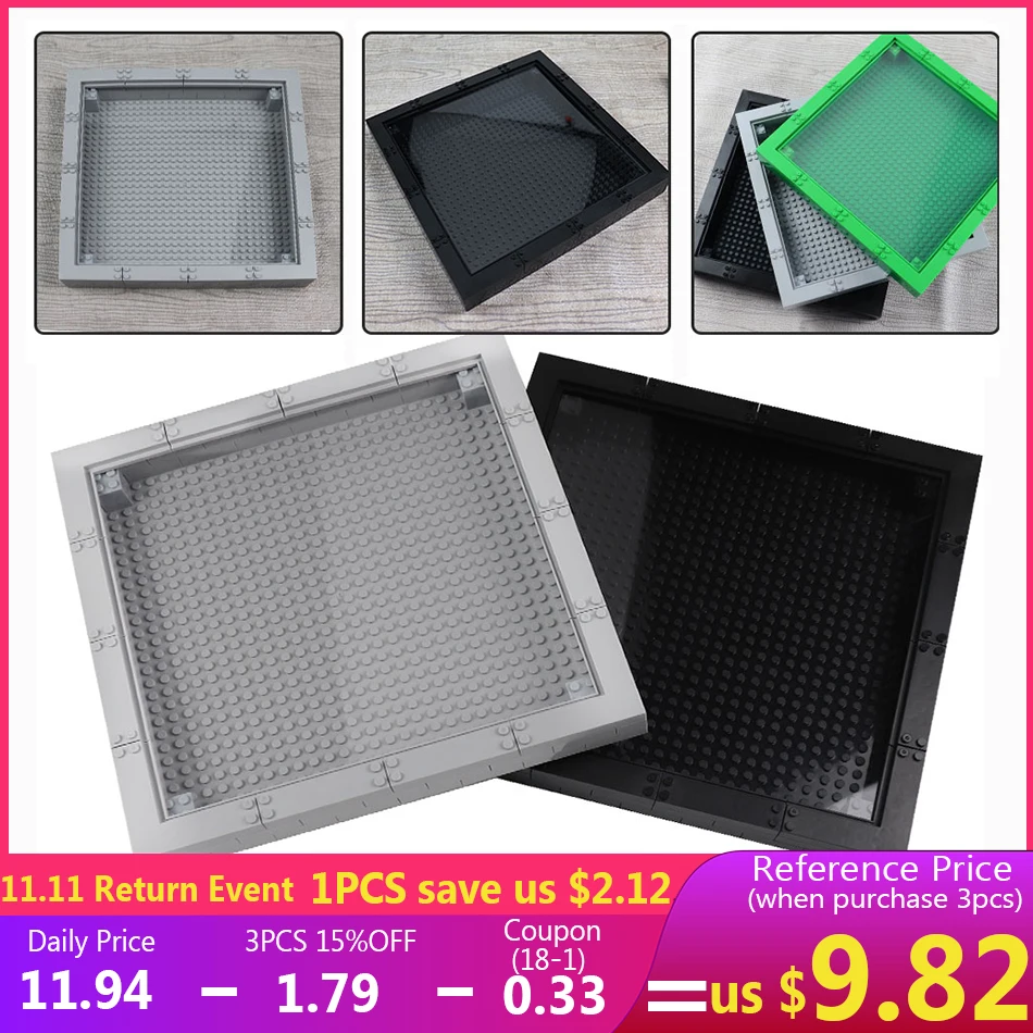 

Figures Display Box Frame 32*32 dot Bricks Base Plates Creator Classic DIY Parts Compatible legoed City Building Blocks Kid Toys