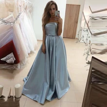 Выпускное Платье, элегантное, а-силуэт, сексуальное, без бретелек, атласное, длина до пола, сексуальные платья, официальное, вечернее платье, вечерние платья