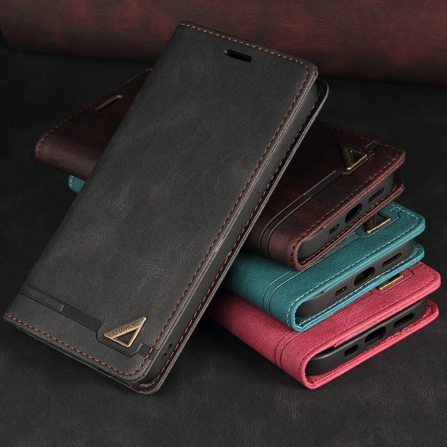 Anti-theft Leather Wallet Samsung Case