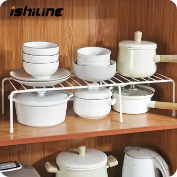 

37 Kitchen Storage Rack Metal Cupboard Storage Shelf Non-Skid Spice Rack Single Layer Kitchenware Organizer Saving Space