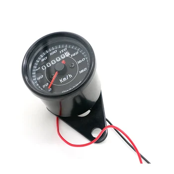 

New Universal Motorcycle Speedometer Meter Double Color LED Light Odometer speed meter gauge Miles For Motorcycle hot selling~