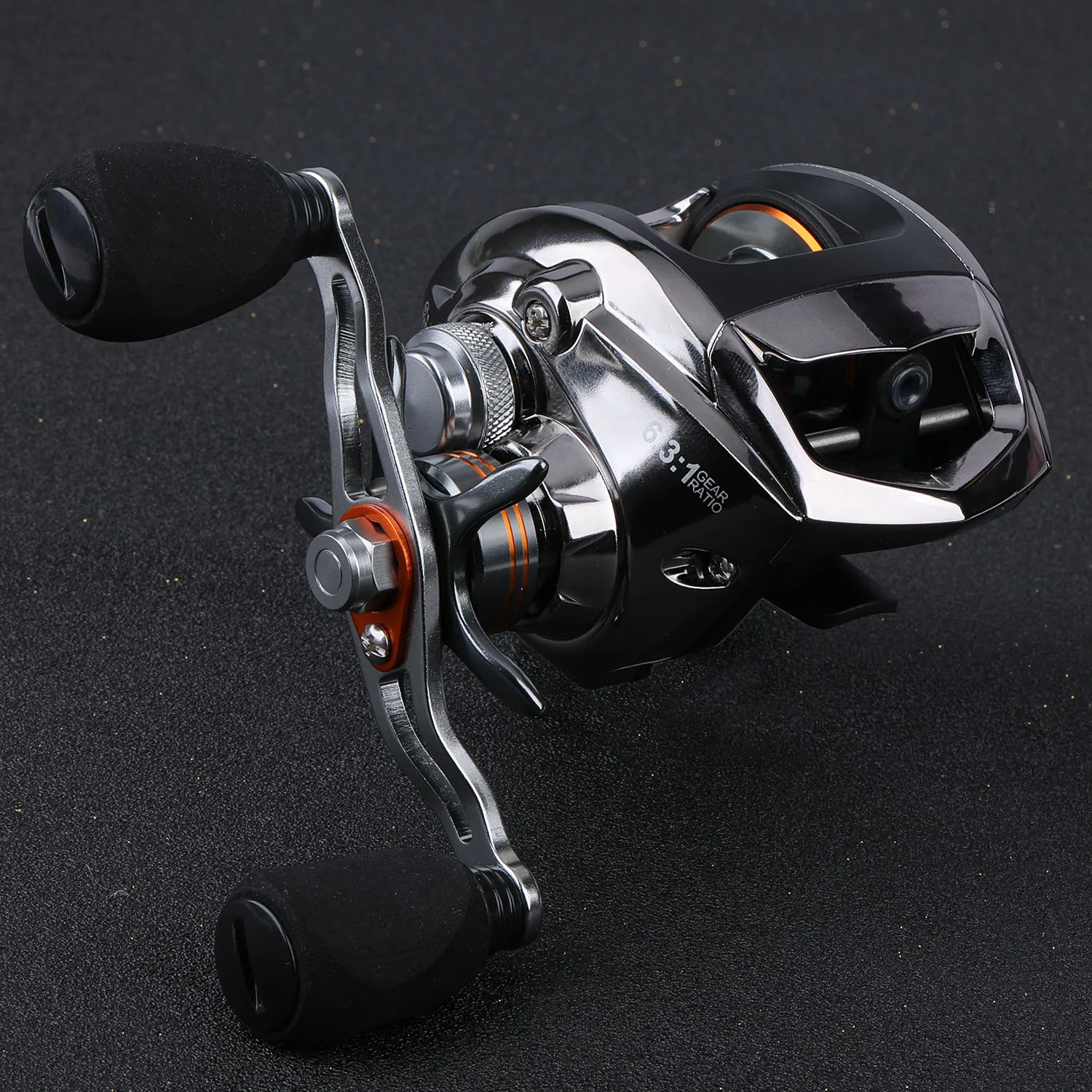 

Sougayilang 18+1 BB 6.3:1Gear Ratio Top Quality Baitcasting Fishing Reel Freshwater Saltwater Baitcast Bass Fishing Reel Pesca