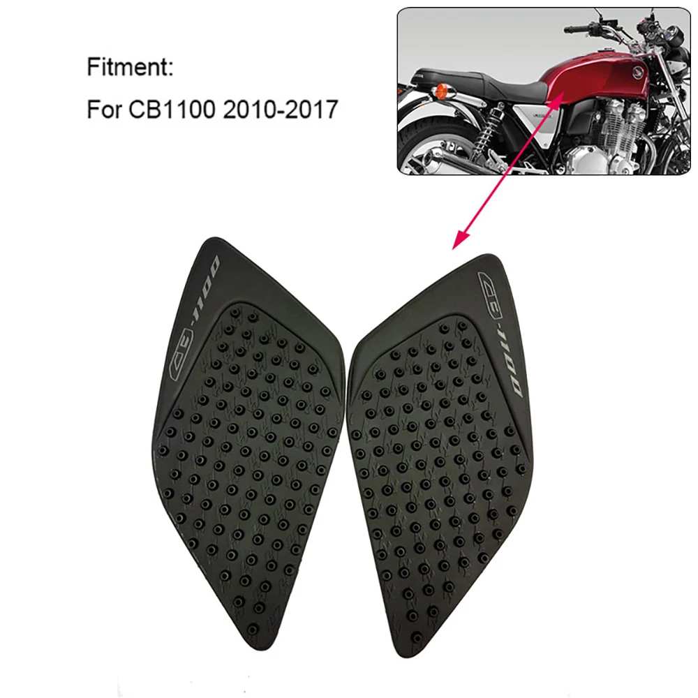 

Motorcycle Anti-Heated Gas Tank Side Grip Traction Knee Protector Sticker Anti Slip Pad For Honda CB-1100 CB1100 2010-2017
