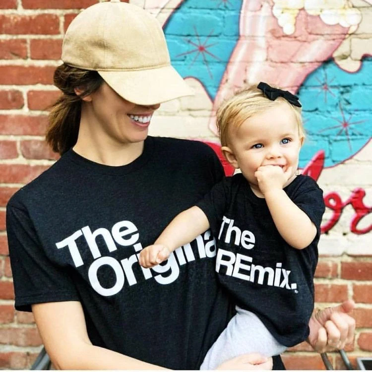 Camisetas de madre e hija para adultos, ropa a juego, conjunto de coordenadas para Familia, ropa encantadora