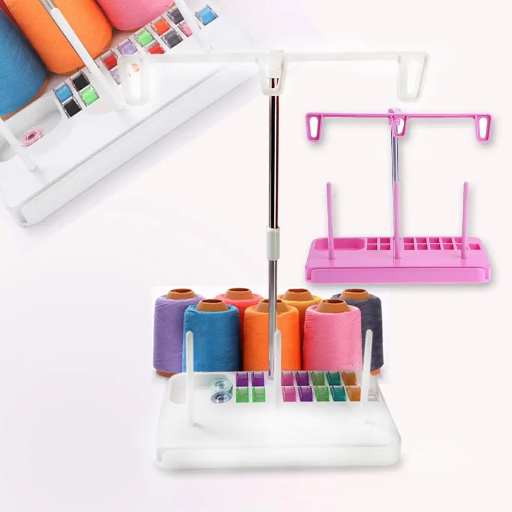 Thread 3 Spool Holder Stand Rack Sew Quilting for Home Sewing Machine Accessory