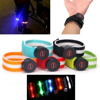 

Bicycle Bike Cycling Running LED Reflective Safety Light Arm Band Belt