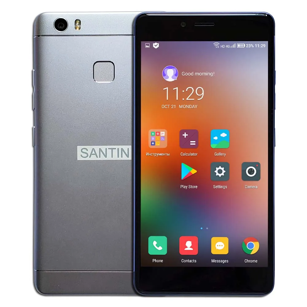 4000 мАч металлический корпус SANTIN ACE PRO 5," Full HD Восьмиядерный процессор Snapdragon 625 4 Гб ОЗУ 64 Гб ПЗУ 16 МП смартфон 4G LTE телефон S5 K520 - Цвет: Gray