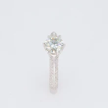 Starsgem драгоценность Необычные 925 серебро Муассанит изменяемое кольцо красивое кольцо модный дизайн подарок для девочки